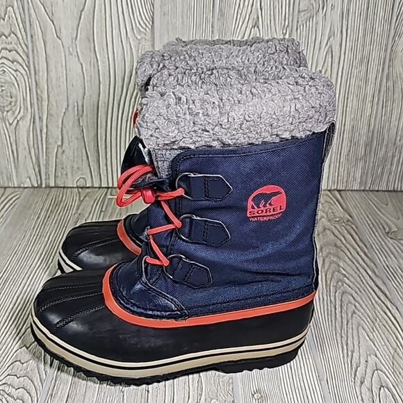 Sorel Yoot Pac Nylon Collegi N Cold Weather Snow Boots Kids Size 4 - Picture 5 of 11